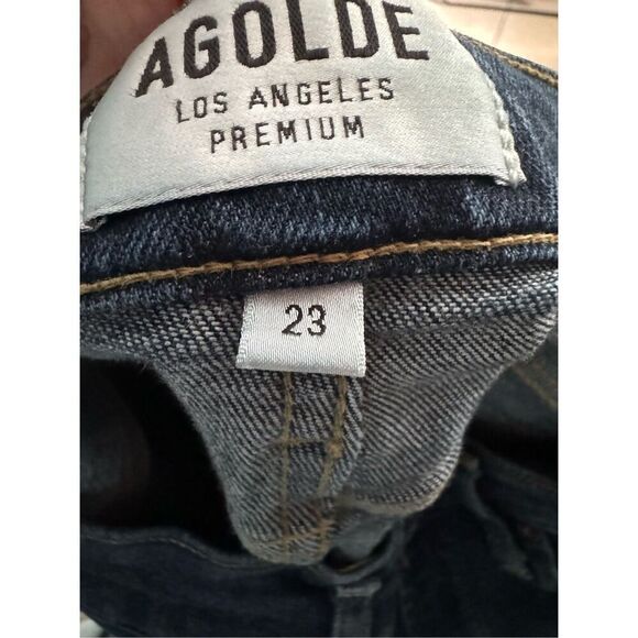 AGOLDE Dark Denim Skinny‎ Jeans Size 23 - Picture 5 of 5